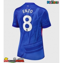 Camisa de Futebol Chelsea Enzo Fernandez #8 Equipamento Principal Mulheres 2025-26 Manga Curta
